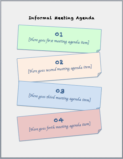  Informal Meeting Agenda Template