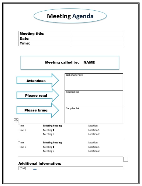  Community Meeting Agenda Example 